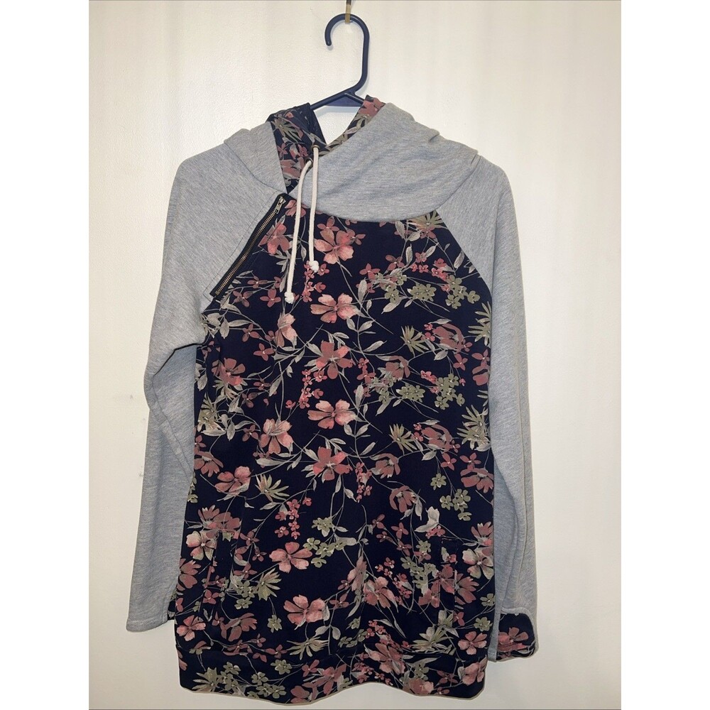 Women’s Vanilla Bay Floral Hoodie with Pockets Large